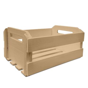 Imagem de Caixote de Madeira Pinus Natural M 18x24cm FJ Artefatos