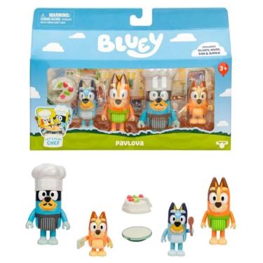 Imagem de Kit com 4 Bonecos Bluey com Família - Candide