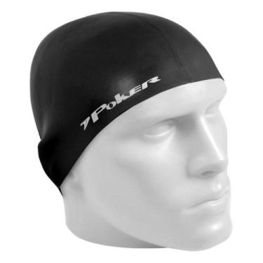 Imagem de Touca Natação Poker Silicone Power Adulto Preto, U