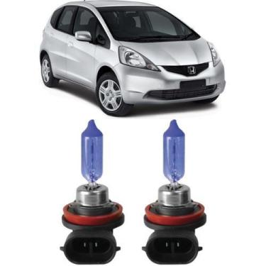 Imagem de Lampadas super branca farol milha honda new fit 2013 h11 - VELOX TIGER