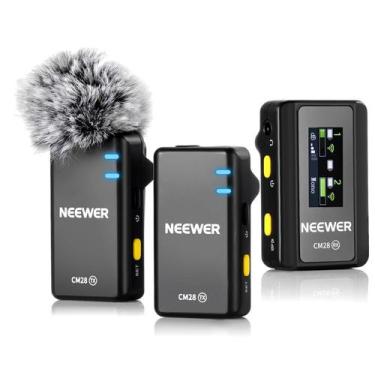 Imagem de Sistema de microfone sem fio Lavalier Neewer CM28 com 4 GB