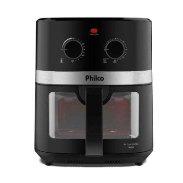 Imagem de Air Fryer Philco 9L Visor Glass Redstone 1800W PAF90 110V, Preto, 110V