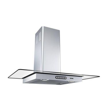 Imagem de Coifa De Parede 75cm Vidro Reto Duto Slim Fogatti Inox 220v