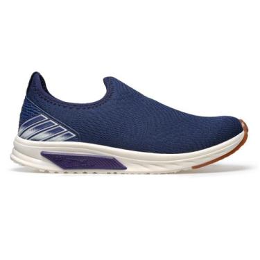 Imagem de Tenis Masculino Ortopedico Slip on Masculino Confortavel - Zeus, Azul,