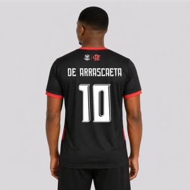 Imagem de Camisa Flamengo Emoção Listrada 10 De Arrascaeta - Braziline, G