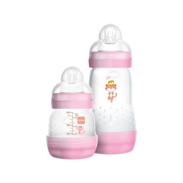 Imagem de Kit Mamadeira Anticólica MAM Easy Start - Starter Set Rosa 2 Unidades