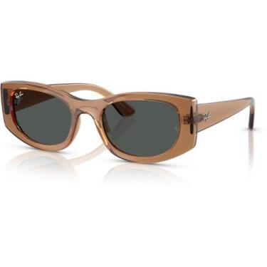 Imagem de Óculos de Sol Ray Ban RB4446L 678487 Caramelo Marrom Translucido - Ray