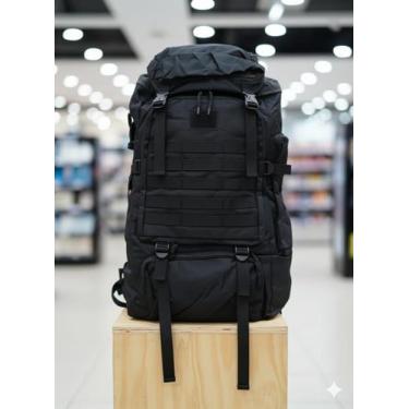Imagem de Mochila lona grande mala viagem camping trilha caminhada trilheiro 70 