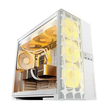 Imagem de Gabinete Gamer Geometric Future Model 5 Vent Com 5 Fans ARGB Branco