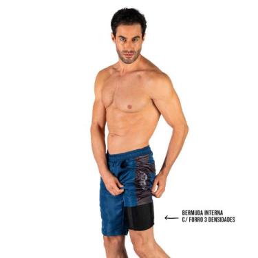 Imagem de Bermuda Free Ride Poliéster Cabani Sports Estampada Azul, P