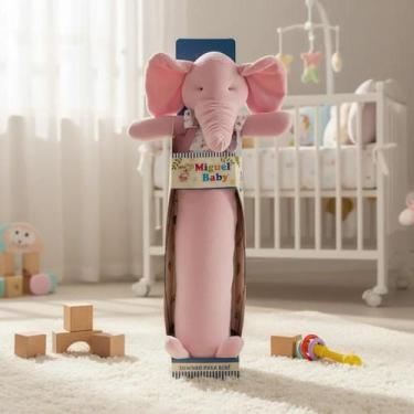 Imagem de Soninho Rolinho Bebê Fofinho 60cm Pelúcia Antialérgica - Brinquedo e T