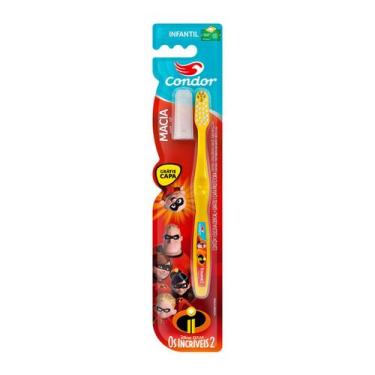 Imagem de Escova de Dente Infantil Personagens Disney Pixar Condor, Os incríveis