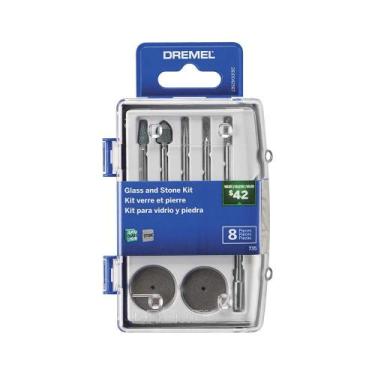 Imagem de Kit De Acessórios de Micro Retífica para Vidro e Pedra 9pçs 735 - Drem
