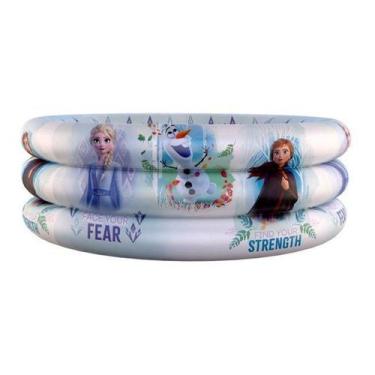 Imagem de Piscina Inflável 3 Anéis 86x20cm 100 Litros Frozen II - Etitoys