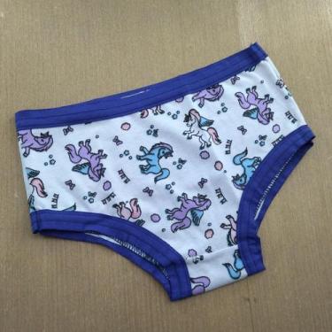 Imagem de Calcinha Infantil Algodão Anti Marcas Cor:Viés Bic/Estampas VariadasTa