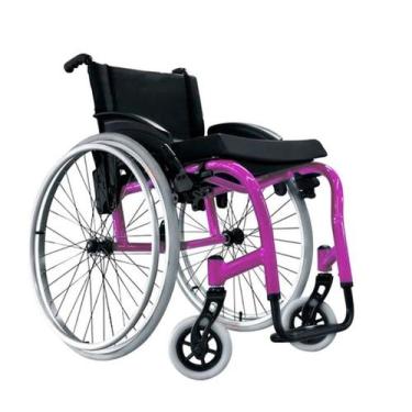 Imagem de Cadeira de Rodas Monobloco Dobrável Star Lite Alumínio Ortobras, 42cm,