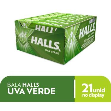 Imagem de Drops halls uva verde com 21 un de 28 g