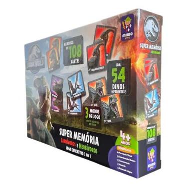 Imagem de Super Jogo da Memória Jurassic World 108 Peças Mimo Toys 2046