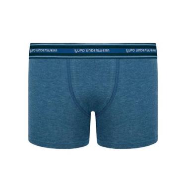 Imagem de Cueca Boxer Infantil Lupo 00141-003 Algodão Com Elastano T. P/GG, M, 2