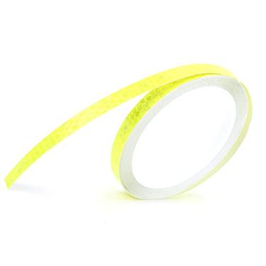 Imagem de 01 02 015 Adesivos refletivos de bicicleta, fita luminosa para bicicleta, padrão hexagonal multiuso para bicicleta (amarelo)