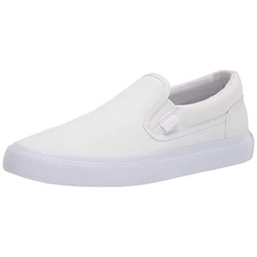 Imagem de DC Sapato de skate masculino sem cadarço, Branco, 7