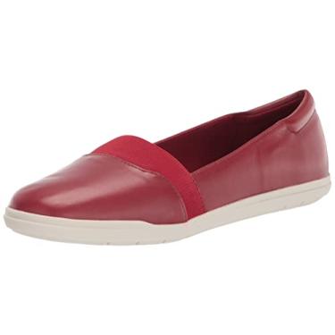 Imagem de Easy Spirit Sapatilha feminina Bounce Ballet, Vermelho 610, 8.5 Wide