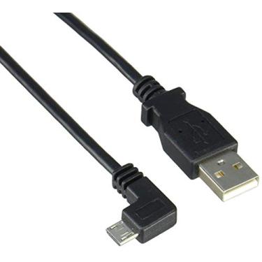 Imagem de StarTech. com cabo micro USB de ângulo esquerdo – 0,5 m – 90 graus – cabo USB – cabo carregador USB – cabo USB para micro USB (USBAUB50CMLA)