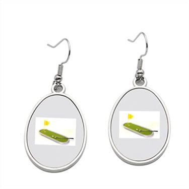 Imagem de Brincos de golfe 4 – Brincos pendentes para meninas – Presente de festa de aniversário dos namorados, Metal, Sem pedras preciosas