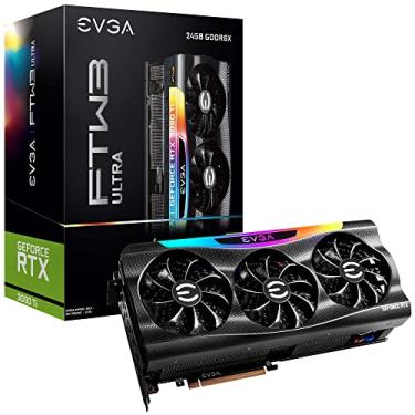 Imagem de EVGA GeForce RTX 3090 Ti FTW3 Ultra Gaming, 24G-P5-4985-KR, 24GB GDDR6X, iCX3, ARGB LED, placa traseira, e-Leash grátis