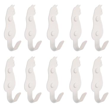 Imagem de Kit 10 Ganchos De Parede Decorativo Pendurador De Bolsa G.B