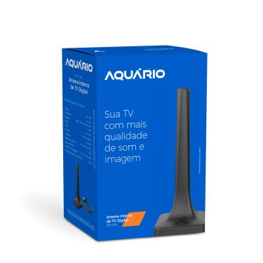 Imagem de Antena Interna de Tv Digital Dtv-200 com 2,5 Metros de Cabo Aquário