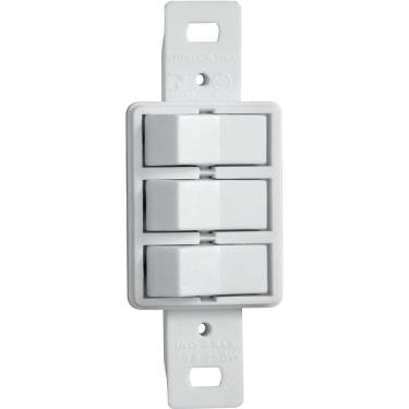 Imagem de Monobloco interruptor simples + 2 paralelos 10A 250V~ cor branco Tramontina