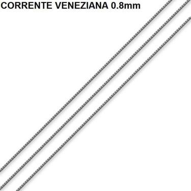 Imagem de Corrente Veneziana Ródio Negro 60 Cm