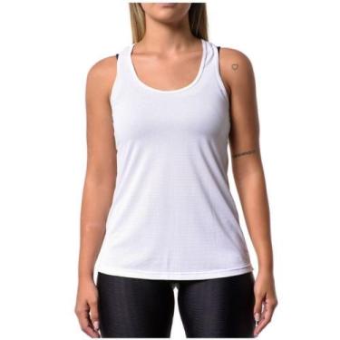 Imagem de Blusa Regata Fitness Feminina Poliamida Academia Esportes Confortável