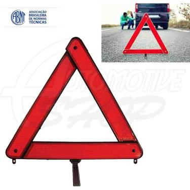 Imagem de Triangulo Emergencia Sinalização Base Comum Preto Orig.