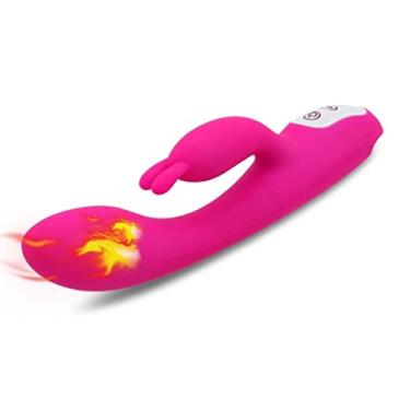 Imagem de Vibrador Feminino Com Aquecimento Silicone Estimulador Poderosa Duplo Motor 9 Frequências Sexuais Erótico Zatla
