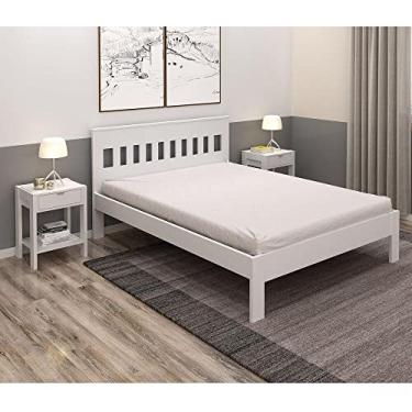 Imagem de Cama de Casal para Colchão 138 x 188 cm Multimóveis Cr35011 Branca