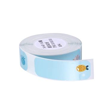 Imagem de LUGU Papel pa impressão térmica Código de bar s Preço Tamanho Nome Etiquetas em b nco Resistente a sgos à prova d'água 14 * 40mm 160 unidades/rolo pa izador doméstico Supermercado