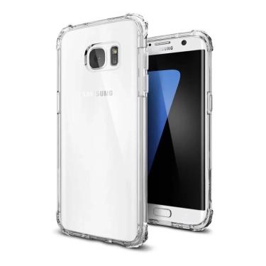 Imagem de Capa Com Bordas Anti Choque Transparente Para Galaxy S7 Edge R&M Acessórios.