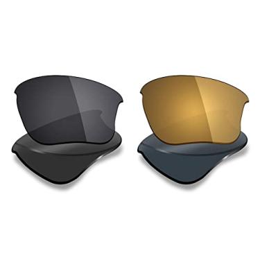 Imagem de 2 pares de lentes polarizadas de substituição da Mryok para óculos de sol Oakley Flak Jacket XLJ – Opções