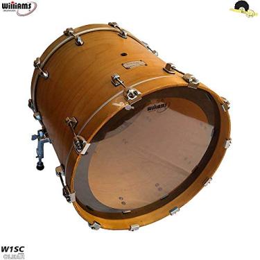 Imagem de Pele para bumbo - Williams W1SC Filme simples clear c/anel abafador 22"