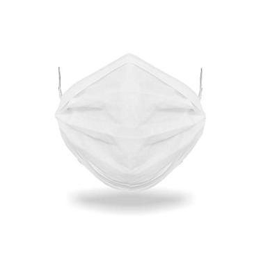 Imagem de MOBIMAX Kit de 10 Máscaras Descartáveis Tripla Proteção TNT, Branca