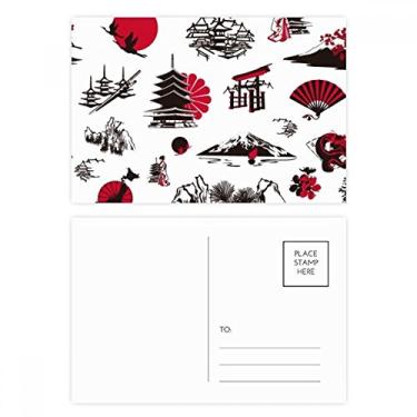 Imagem de Cartão postal Japan Sakura Pine Mount Cartão de felicitações de aniversário