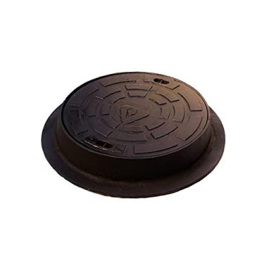 Imagem de Tampa Tampão de Chão Redondo Simples de Ferro Fundido 60cm