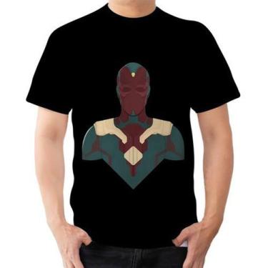 Imagem de Camiseta Camisa Personalizada Visão Heroi Jóia Da Mente 10 - Estilo Vi