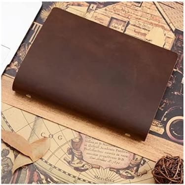 Imagem de Caderno De Argolas De Couro Clássico A5 Capa De Couro Genuíno Diário Diário Caderno De Rascunhos Planejador Artigos De Papelaria,D,incomparable13