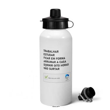 Imagem de Garrafa Squeeze MQ - Não sou robô!