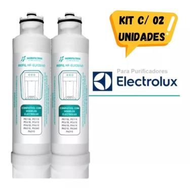 Imagem de Kit 02 Refil Filtro Electrolux Purificador Água Pe11B Pe11X