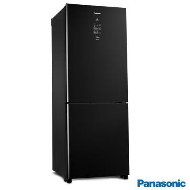 Imagem de Refrigerador Bottom Freezer Inverter Panasonic de 02 Portas Frost Free com 425 Litros e Painel Easy Touch Preto - B