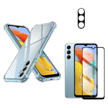 Imagem de Capa Capinha Anti Impacto + Película Premium 9D Cerâmica + Película de Câmera Compatível Com Samsung Galaxy M14 5G - (Hard Glass Store)